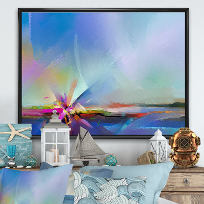 «Abstract Colorful Seascape VII», reproduction d'art sur toile