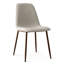 Chaise d'appoint rembourrée avec pieds en métal Jozwiak (ensemble de 4)-421713070