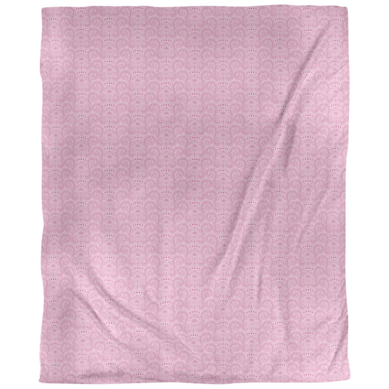 Troisième tissu oculaire, Rose et pastel, L 60 po x l 36 po, Polyester filé