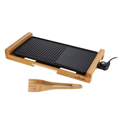 NutriChef 2.95'' Smokeless Non Stick Electric Grill