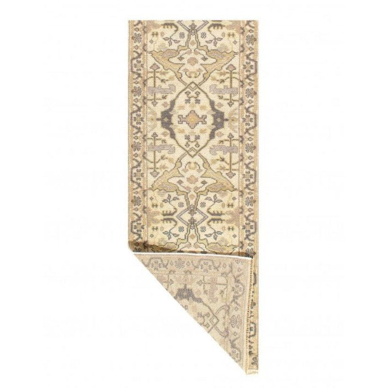 Wool Oriental Area Rug in Ivory