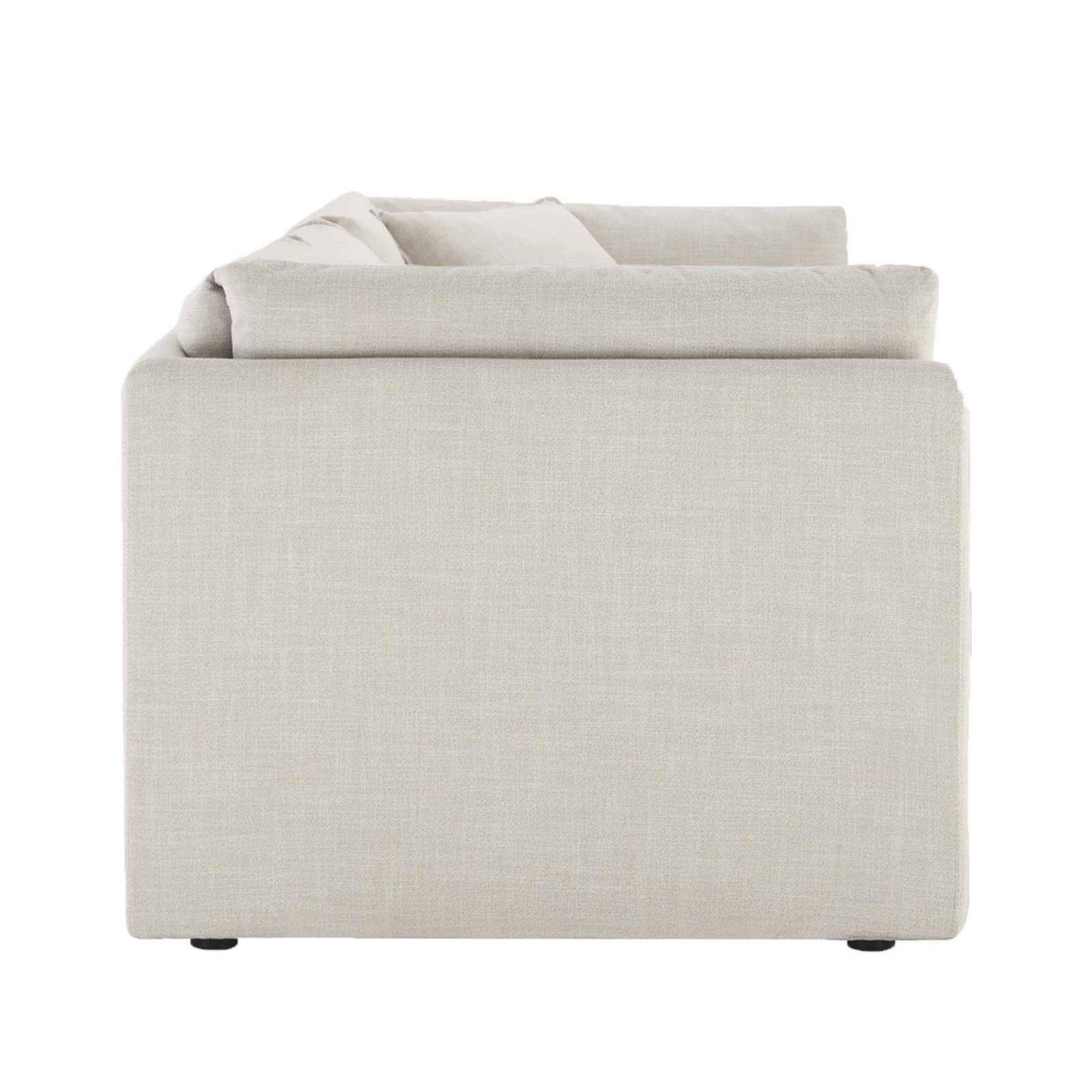 Annabella 81" Modular Sofa, Effie Linen Performance Weave