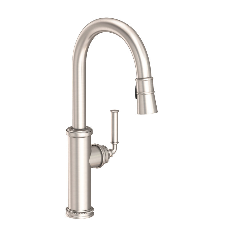 Taft Single Handle Pull Down Kitchen Faucet, Satin Nickel (PVD)