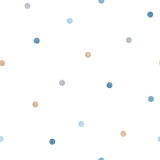 Just 4 Kids 2 Small Polka Dots 33' L x 21" W Wallpaper Roll