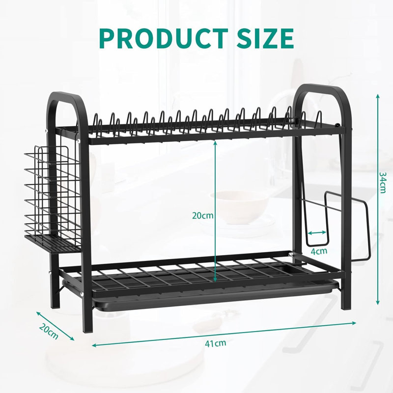 Shruti Stainless Steel Two Tier Dish Rack