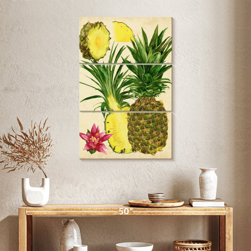 Yarlin Tropical Pineapple Study I, 38" H x 24" W