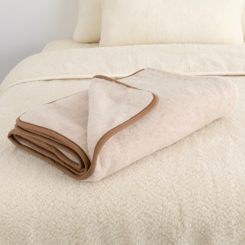 Olivas Throw Blanket, Cappuccino, W200 x L220cm