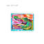 Art mural 24 po x 18 po Vibrant Crocodile