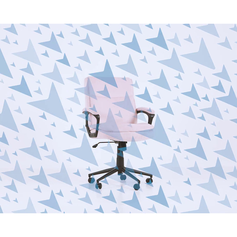 Light Gray Fabric Ergonomic Swivel Office Chair with Armrests