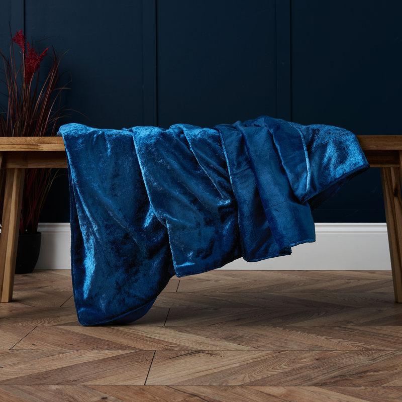 Taylour Throw Blanket, Navy