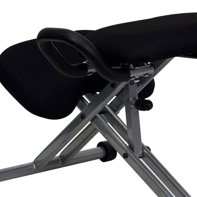 Barragan Backed Adjustable Height Ergonomic Kneeling Chair