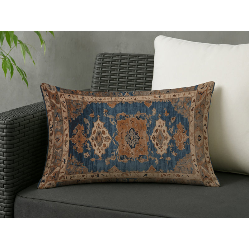 Coussin décoratif intérieur et extérieur Modern, Rectangle H 20 po x l 14 po, Brun oriental 8
