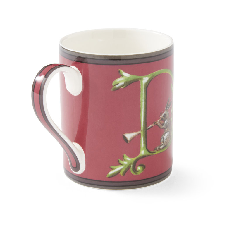 Kit Kemp, Alphabet - Mug A-Z, Red, D