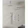 Thermostatic Shower Faucet 12" Dual Showerheads with Rough-In Valve