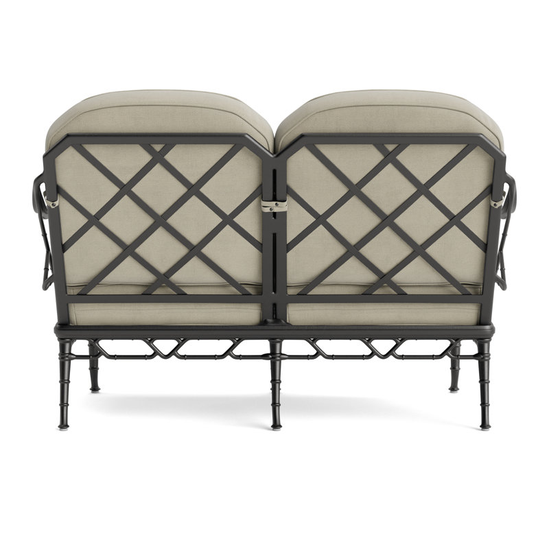 Calcutta Outdoor 2 - Seat Loveseat, Fusion Charcoal, Textured Pewter