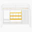 Wood Loft Bed with Wardrobe, shelves and  Cabinet-65687984-65687986
