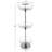Three Tier Revolving Shoe Tree Orgainzer Rack With Chrome Finish