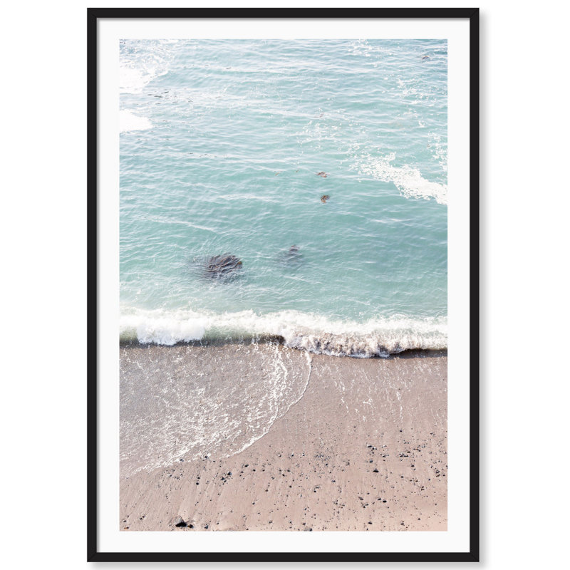 Washed Ashore Print by Carly Tabak, Black Wood, 18" W x 25" H
