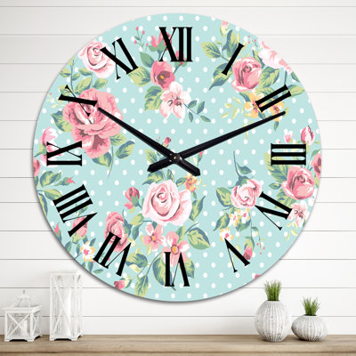 Patterned 23" Wall Clock