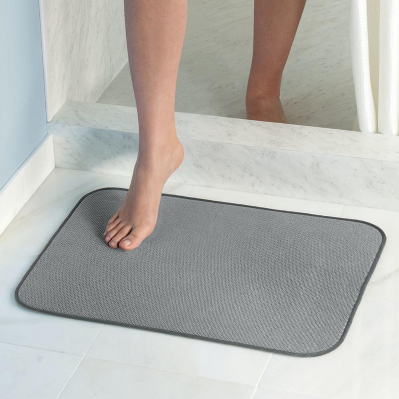Tapis pour salle de bain iDry, Étain
