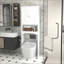 Armoire murale de salle de bain avec tablettes réglables pour un rangement efficace et peu encombrant