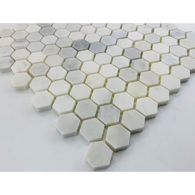 1" x 1" Marble Honeycomb Mosaic Wall & Floor Tile