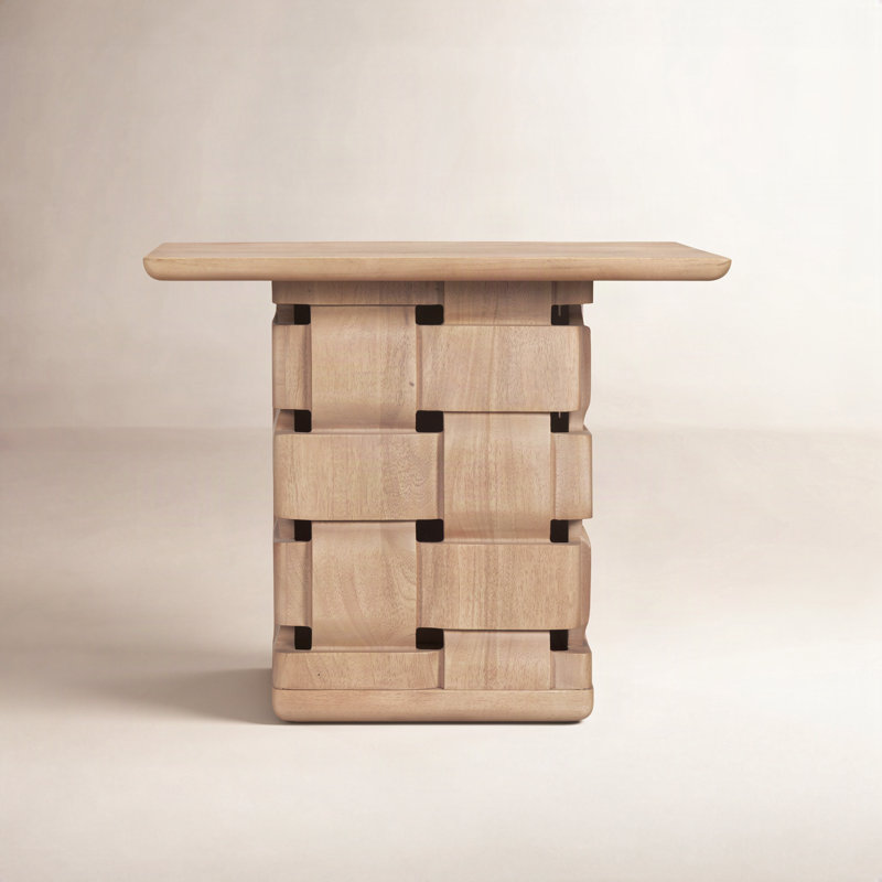 Table d'appoint Niya, Bois naturel