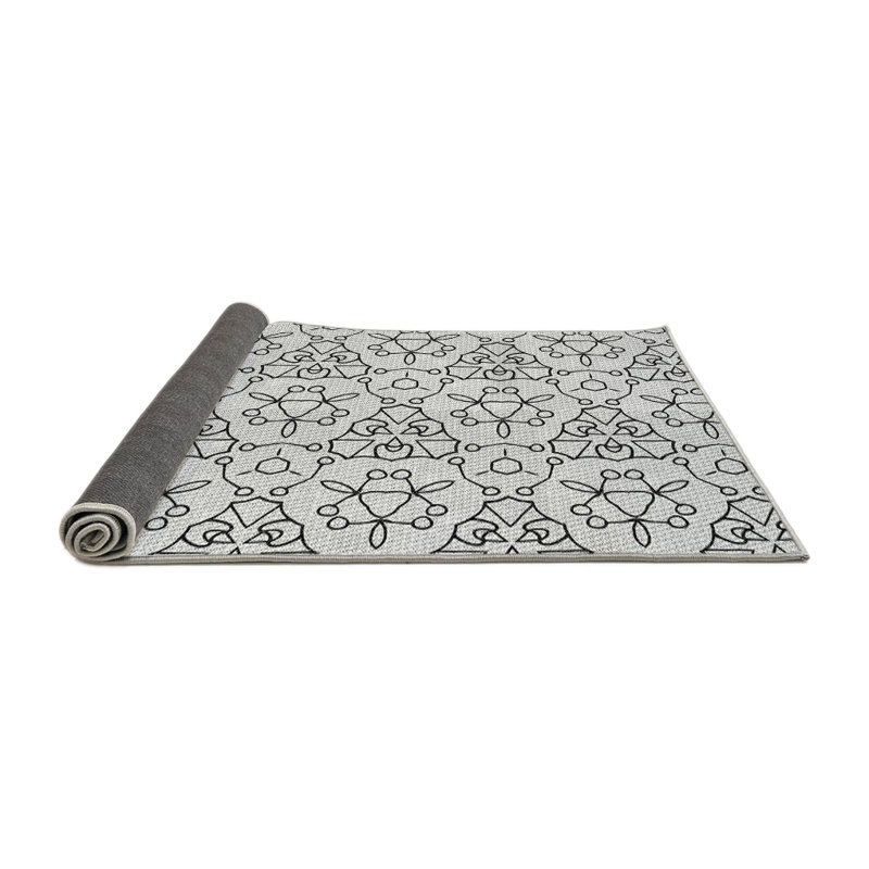 Tapis gris Power Loom, Carré 5 pi