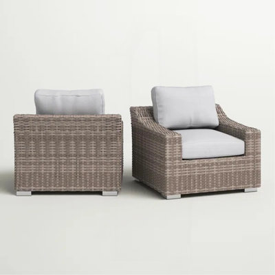 Chaise de patio avec coussins 2