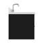 Meuble-lavabo mural simple 48 po avec comptoir à quartz blanc Carrara de 1,5 po Mulloy-787726935-787726934