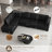 Faux Leather L-Shaped Modular Sectional Sofa-75756251-75756248