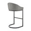 Tabourets de bar modernes et durables, similicuir gris, sièges de cuisine contemporains