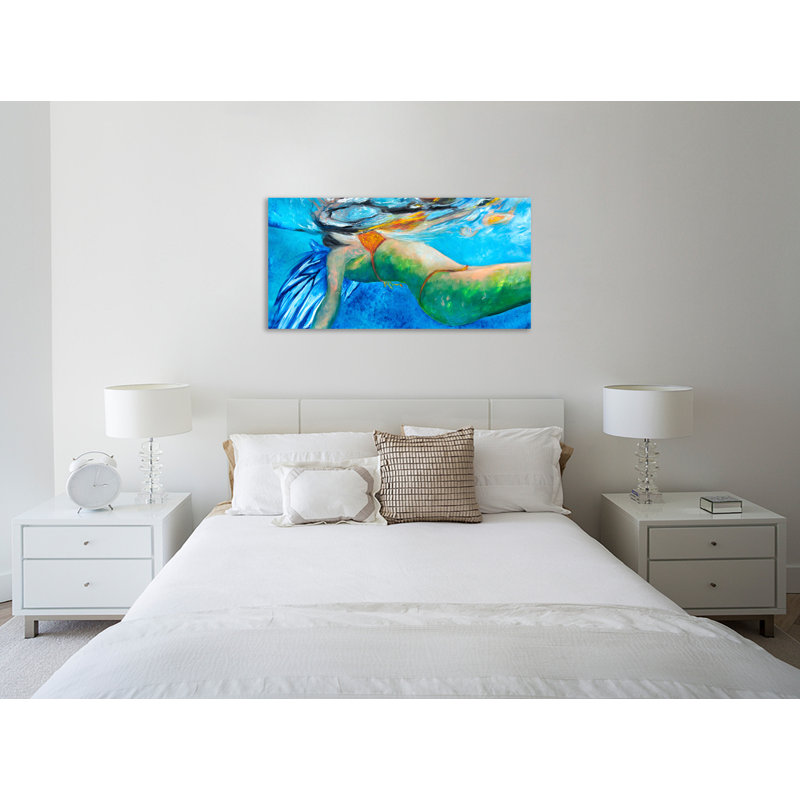 "Sea Angel", toile tendue par Chiara Magni, H 24 po x l 48 po x P 1,5 po