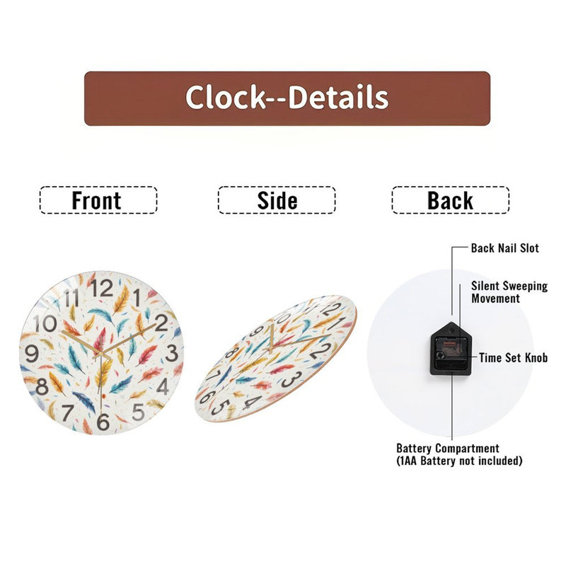 Horloge murale 12 po