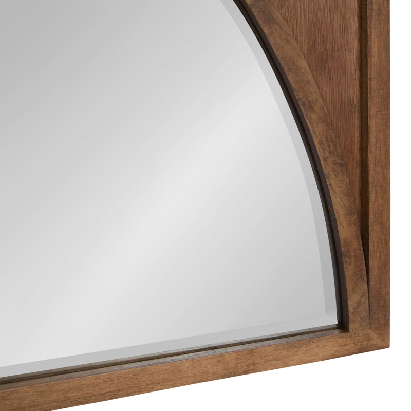 Miroir biseauté moderne et contemporain Abie, Brun
