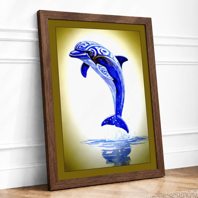 Leaping Dolphin Modern - Print