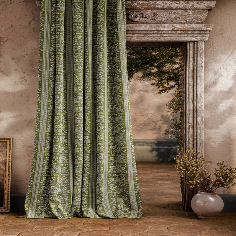 Filigree Bellagio Stripe, Evergreen