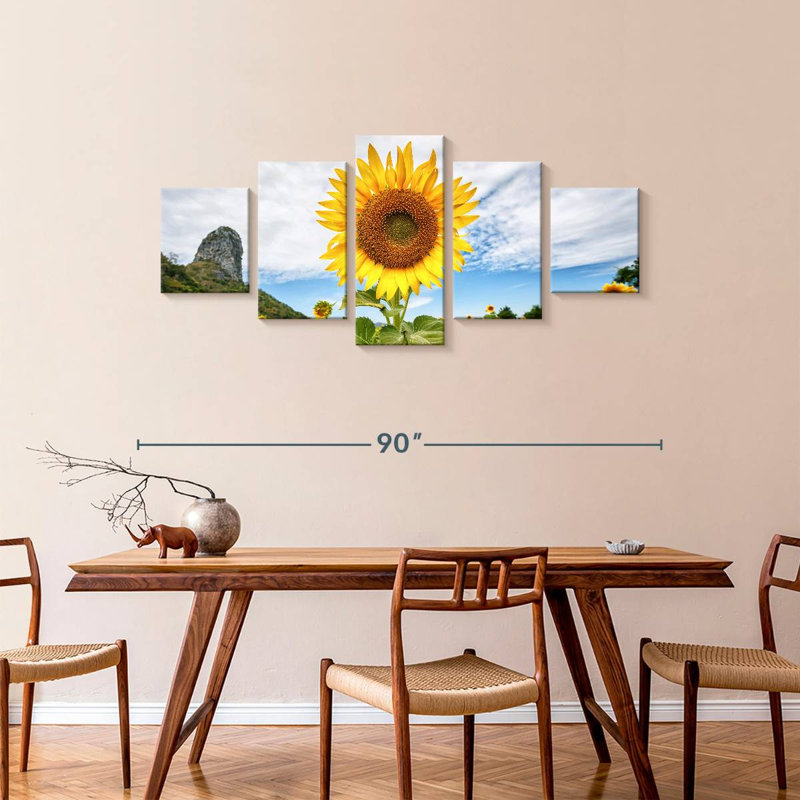 Sunflower, 36" H x 80" W