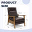 Fauteuil inclinable moderne avec accoudoirs en bois de frêne - Confort cousu avec design à pression?-818542692