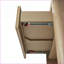 2-Drawer Nightstand with Rope Fronts, Oak Veneer &amp; USB Port