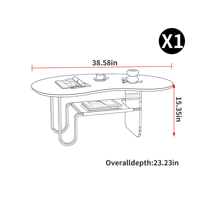 French style retro coffee table