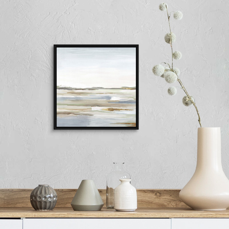 «Vastness II» par Eva Watts - reproduction d'art, Toile avec cadre photo, H 14 po x l 14 po, Noir