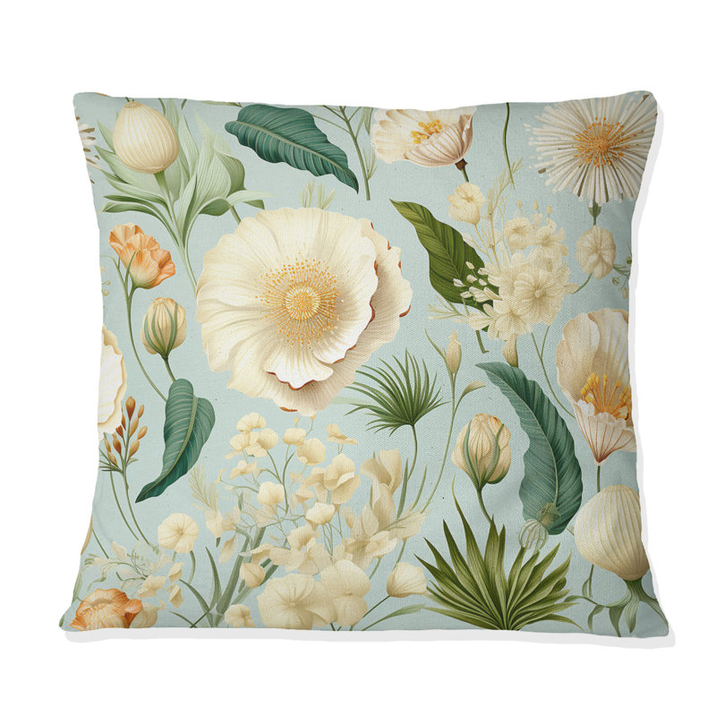 Abstract Throw Pillow, 16"H x 16"W
