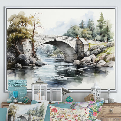 Pont beige Mackerley - reproduction sur toile
