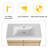 36" Bathroom Vanity with Resin Sink