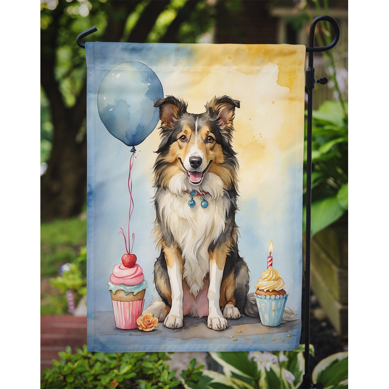 Drapeau de jardin «Happy Birthday», Colley