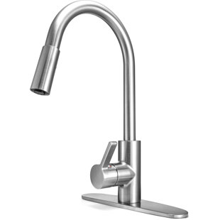 Robinet de cuisine à poignée simple rétractable