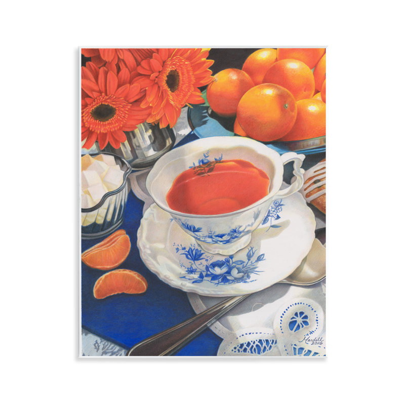 Art mural «Citrus Tea Time» par Mardell Schuster