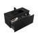 Moore 35.5" Matte Black Polymarble Rectangular integrated Bathroom Sink with Overflow