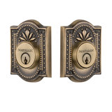 Nostalgic Warehouse Meadows Plate Double Cylinder Deadbolt